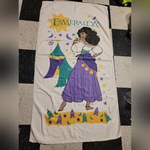 Vintage Humpback Of Notre Dame Disney Esmeralda Towel